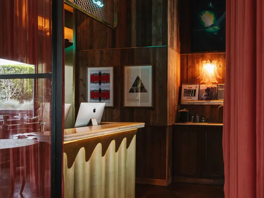 The lobby reception area at The Dean Galway