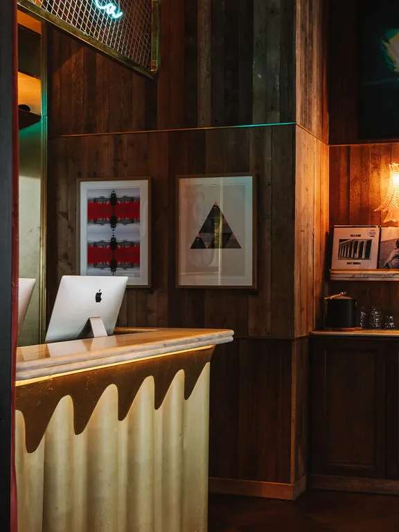 The lobby reception area at The Dean Galway