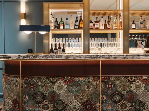 The bar counter The Blue Room at The Dean Galway Meeting and event spaces