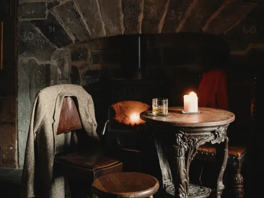 By The Fire In Peig's Snug Bar, at The Dean Galway