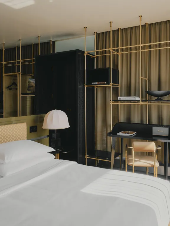 Bedroom area of the Grand Suites in The Dean Munich