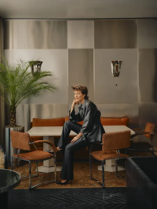Tatjana von Stein in the lobby of The Dean Munich