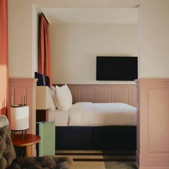 Bedroom in the Studio Suite at The Dean Berlin