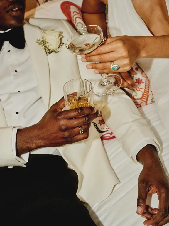 Wedding Couple at the table in The Dean Hotels