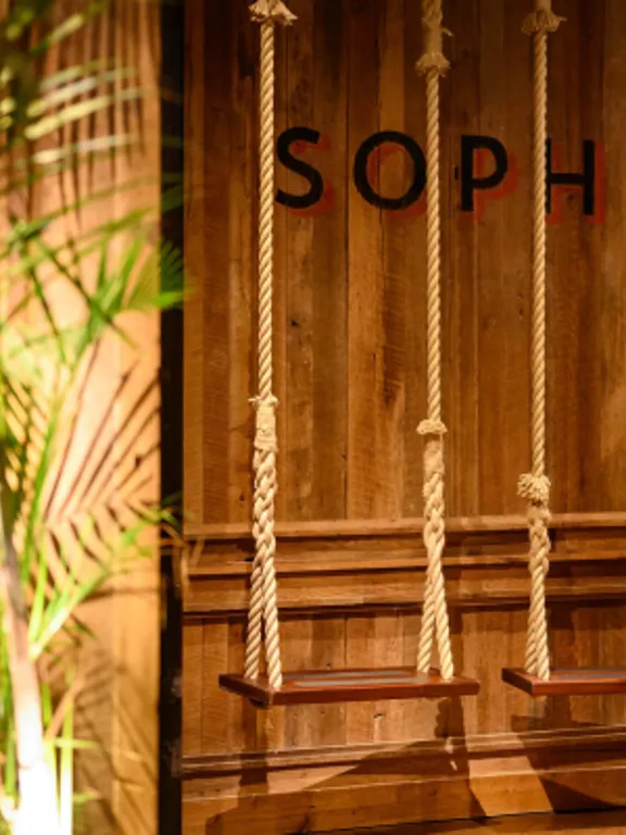 Swings at Sophies Rooftop Restaurant at The Dean Hotels