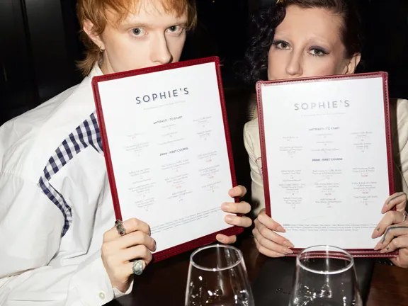 Dinner Menus at Sophies Rooftop Restaurant at The Dean Galway