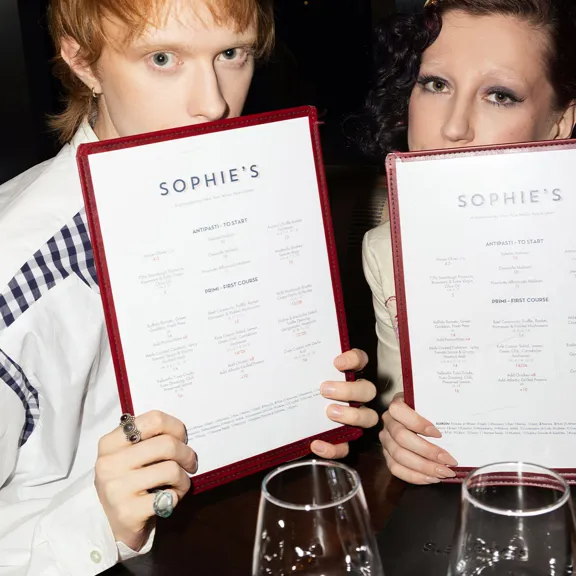 Dinner Menus at Sophies Rooftop Restaurant at The Dean Galway