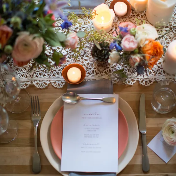 Table Setting for Weddings At The Dean hotels