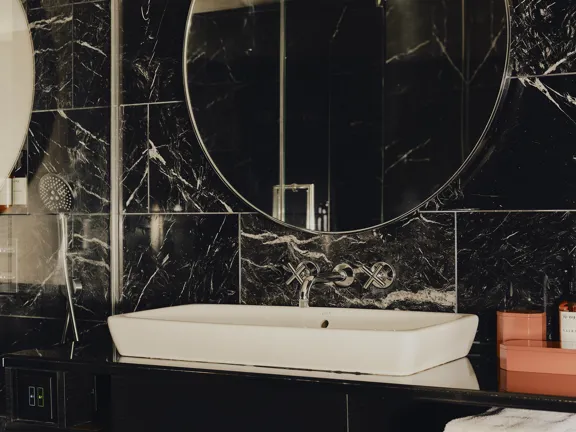 Bathroom in the bedrooms in The Dean Munich
