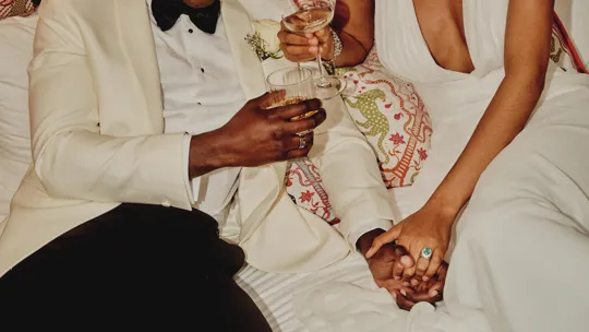 Wedding Couple at the table in The Dean Hotels