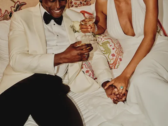 Wedding Couple at the table in The Dean Hotels