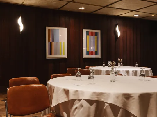 Table layout for the Timberyard in The Dean Docklands