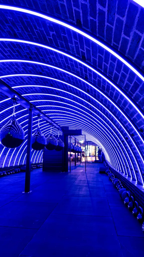 POWER Boxing at The Dean Galway Neon light tunnel