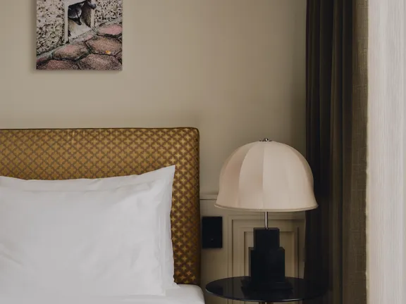 Bedside Table in The Prestige Suites at The Dean Munich
