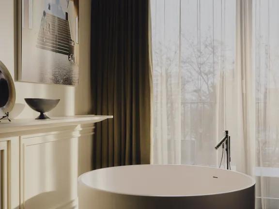 Freestanding Tub in The Dean Munich hotel rooms