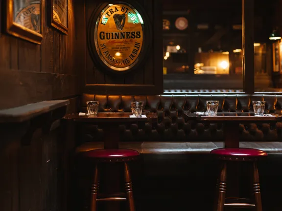A cosy corner in The Bottle Boy at the dean Docklands