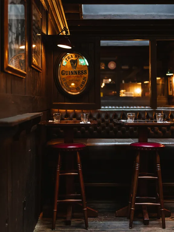 A cosy corner in The Bottle Boy at the dean Docklands