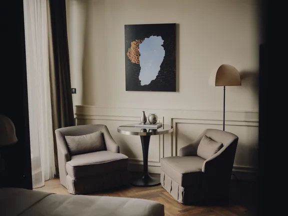 Seating area in the Grand Suites in The Dean Munich