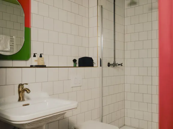 Bathroom in The Corner Suite at The Dean Berlin
