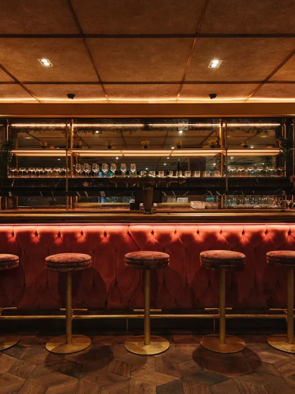 The bar in the Timberyard Meeting and Conference space in The Dean Docklands