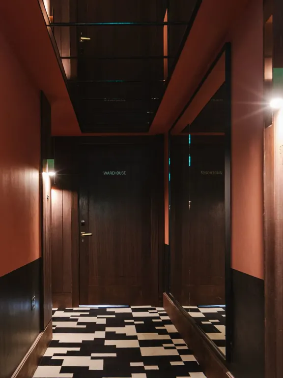 Corridor to the bedrooms at the Dean Docklands