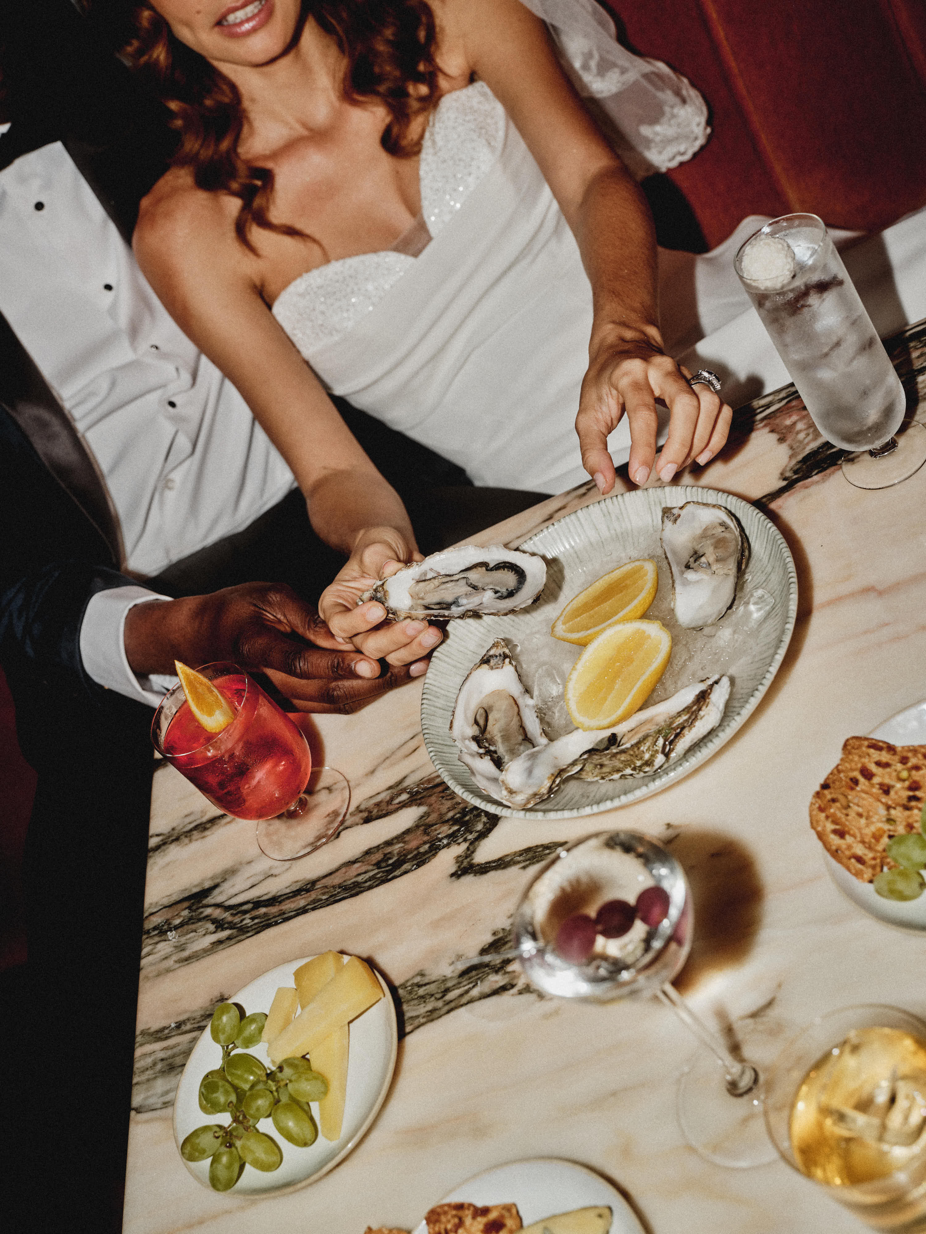 Wedding Couple at the table in The Dean Hotels