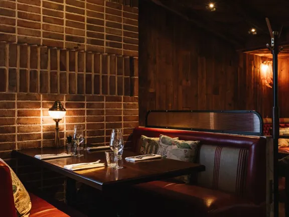 Booth at Sophies Restaurant in The Dean Cork
