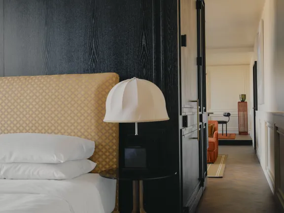 Sleeping area in the Grand Suites in The Dean Munich