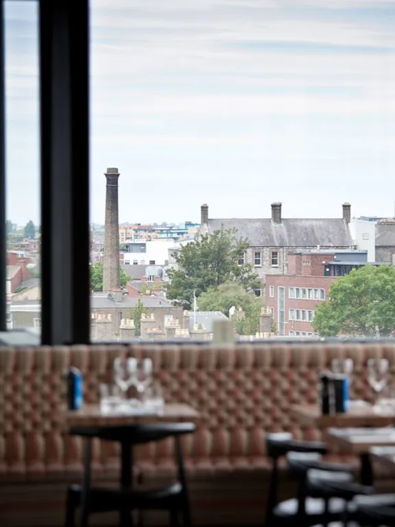 View from Sophies Rooftop Restaurant at The Dean Dublin