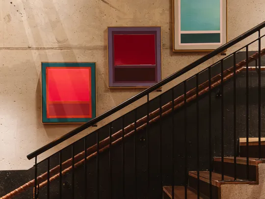 Art on the stairwell of The Dean Galway