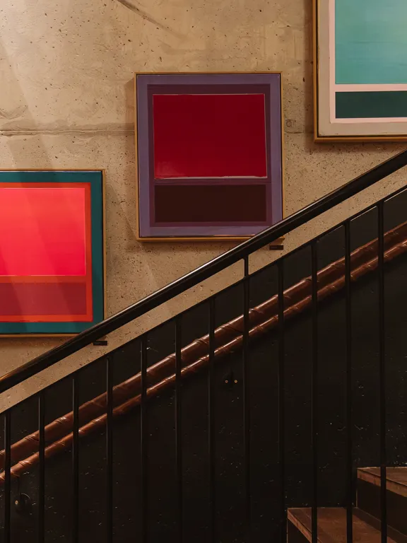 Art on the stairwell of The Dean Galway