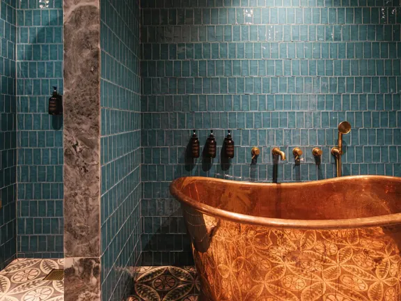 The Copper Tub in the Penthouse Suite at The Dean Galway