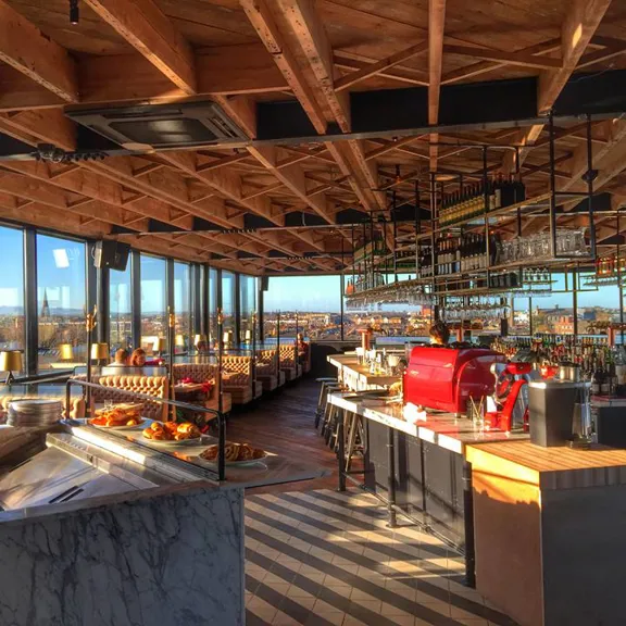 Interior Shot of Sophies Rooftop at The Dean Dublin Centre