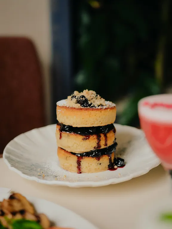 Panckae stack at Benedict Restaurant in The Dean Berlin