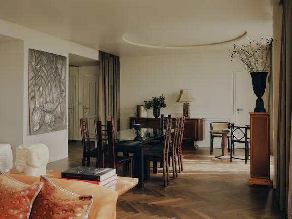 Living area in The Dean Suite at The Dean Munich